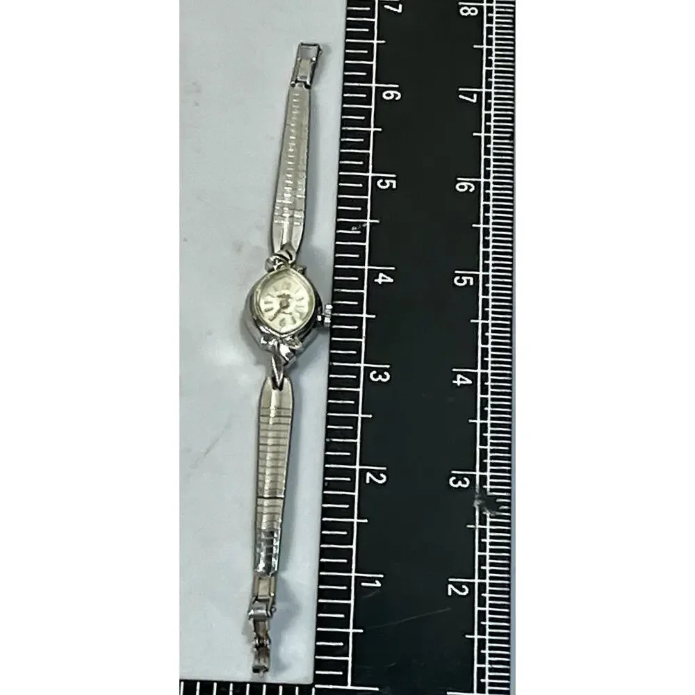 Jules Jurgensen 17 Jewels Watch Vintage, Diamonds Works, Needs Battery